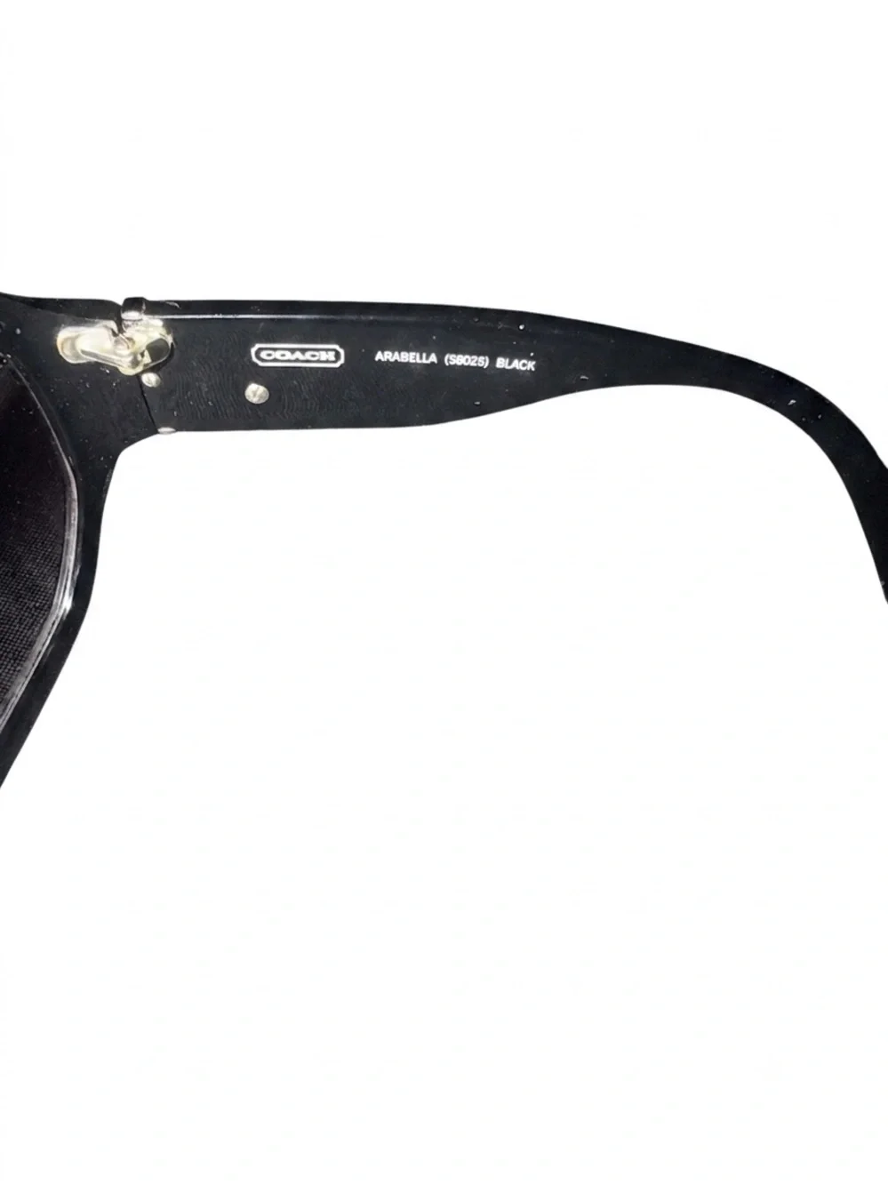 AUTHENTIC Vintage Coach Black Sunglasses with Gray Logo